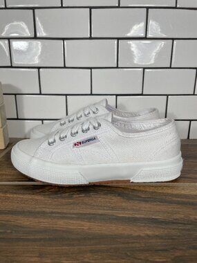 Superga 2750 Cotu Classic Shoes Womens Size EU 35 White Canvas Low Top Sneakers